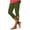 Army Green9, variant on Timegard Capri Pants for Women Drawstring Elastic Waist Slim Comfy Cropped Leggings Solid Color Summer