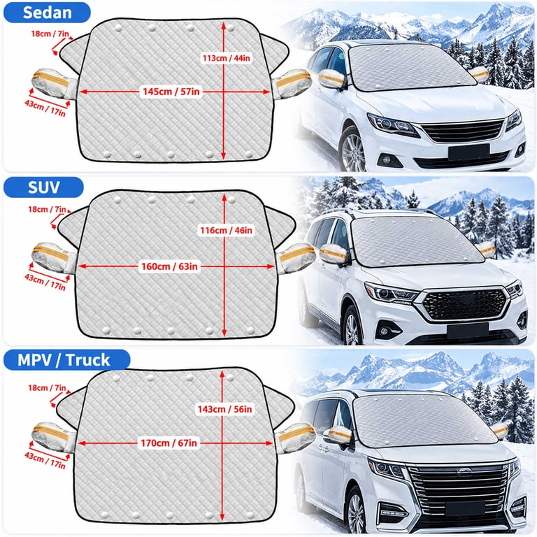 Car Windshield Protector Cover, Magnetic Windshield Cover, for Cars ...
