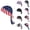 Black, variant on Sport Skull Cap USA Flag Printed Breathable Do Rags Head Wraps Bandanas Moisture Wicking Headband (White) 4th of July Beanie for Cycling Running Workout