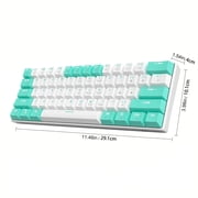 MageGee STAR61 60 Percent Wired Mechanical Gaming Keyboard, 61 Keys, RGB Backlit, Hot-Swap Linear Switches