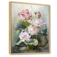 thumbnail image 2 of Designart "Exquisite Bouquet Of Lotus I" Lotus Floater Framed Canvas Prints, 2 of 5