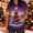 #161-Purple, variant on Wowcloth Women's Short Sleeve V-Neck Scrub Top with Christmas Print Pocket for Work and Daily Use