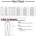 thumbnail image 2 of Bigersell Women's High- Skinny Pant Full Length Pants Ladies Personalized Ripped Buttoned Jeans Solid Color High Waist Slim Slim Pants Curvy Bootcut Pants for Ladies, 2 of 5