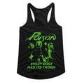thumbnail image 1 of Poison Every Rose Has Its Thorn Black Women's Racerback Tank Top, 1 of 2