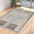 thumbnail image 2 of Casavani - 4'x8' Brown Block Printed Cotton Area Rugs for Living Room Outdoor Patio Rugs, 2 of 5