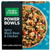 Healthy Choice Power Bowls Spicy Black Bean & Chicken Frozen Meal, 9.25 oz Bowl (Frozen)
