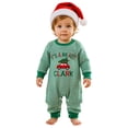 thumbnail image 6 of NIEWTR 2Piece Baby Boy Pajamas Outfit Christmas Print Long Sleeve Crewneck Romper Jumpsuit with Hat 0 3 6 9 12 18Months,Size 6-12 Months, 6 of 8