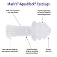 thumbnail image 2 of Tapones de natación Mack's AquaBlock cómodos e impermeables, 2 of 9