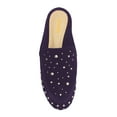 thumbnail image 3 of XYD Women Chic Studs Slip On Flat Mules Closed Round Toe Backless Slippers Casual Daily Shoes Size 11.5 Purple, 3 of 4