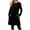 a1000_Black, variant on Vetsdori Womens Long Sleeve Mini Dresses Gowns Summer Dresses Crew Neck Party Pockets,Mujer Dress for Junior Solid Color