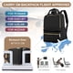 thumbnail image 3 of Mochila de viaje Suratio Black Carry On para mujer de 40 x 31 x 14 cm, 3 of 6