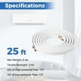 thumbnail image 2 of Costway 25 FT Air Conditioning Copper Tubing Hose Extension for Mini Split AC Includes 1/4 inch & 1/2 inch O.D. pipes, 2 of 7