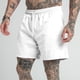 thumbnail image 3 of Pantalones cortos capri de verano para hombre, pantalones de playa holgados de moda, pantalones casuales grandes, pantalones cortos de color sólido (blanco), 3 of 6
