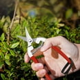 thumbnail image 5 of Xecvkr Stainless Steel Pruning Scissors Garden Shears Serrated Non Slip Cutting Branches Fruit Flower Vegetable Harvest Ergonomic Spring Lock 6.9x1.8in 1pc, 5 of 5