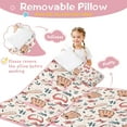 thumbnail image 3 of Pink and Blue Baseball Items Pattern Toddler Nap Mats for Kids Preschool,Sleeping Mat Bag or Kids,Toddler Sleeping Bag,Toddler Nap Mat or Daycare, 3 of 6
