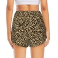 thumbnail image 4 of Uemuo Leopard Print Pattern Women's Athletic Shorts High Waisted Running Shorts with Liner Pockets Gym Elastic Workout Shorts-Small, 4 of 9