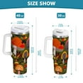 thumbnail image 6 of Yayeee 30oz Double-Wall Insulated Stainless Steel Tumbler with Handle Bottle, Vibrant Mushroom, 6 of 8