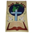 thumbnail image 2 of God is Love Flag 3x5 Religion Flag Christianity House Flag Cross Flag BANNER, 2 of 4