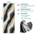 thumbnail image 2 of Black White Marble Gold Wave Pattern Hot Yoga Mat Towel Non Slip for Hot Yoga - Quick-Drying Yoga Mat Cover with 4 Corner Pockets with Travel Bag - Hot Yoga Towel Non Slip 74"x26", 2 of 6