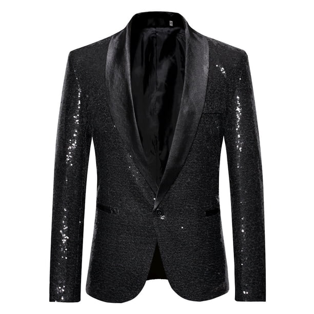 Traje casual para hombre, escenario personalizado, presentador de presentaciones, MC, traje con lentejuelas de color sólido, chaqueta para hombre