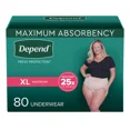 thumbnail image 2 of Depend Sous-vêtements pour Femmes à Absorption Maximale TG, 2 of 7