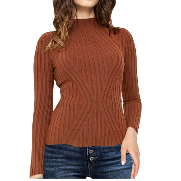 PFRNLF Turtleneck Sweaters for Women No Boundarie Long Sleeve Casual Fall Winter Knit Pullover Sweater Top