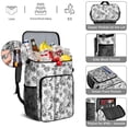thumbnail image 5 of Travel Cooler Bag - Pioneer Flower Floral Print Pattern Camping Beer Cooler Backpack with Bottle Opener- Waterproof Insulated Picnic Backpacks - Cooler Bag for Beach, 5 of 6