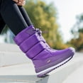 thumbnail image 4 of Kidagic Women's Snow Boots Thick Soled Protective Winter On Boots for Women(Color:Purple,Size:7), 4 of 4