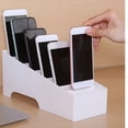 thumbnail image 3 of YSNOOWE 2Pack Multi-Grid Phone Storage Box Rectangular White Wood For Desktop Organizer In Office And Classroom, 3 of 7
