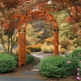 thumbnail image 2 of EAGLE PEAK Wood Arbor Garden Trellis Archway, Wedding Arch for Ceremony, Outdoor Wooden Pergola for Climbing Plant, 92 in, Natural, 2 of 8