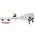 thumbnail image 5 of 6Ft 16 AWG Grounded 3-Outlet Flat Angle Extension Power Cord White, 5 of 6