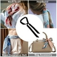 thumbnail image 5 of Unique Bargains 1 Pc Scarf Headband Solid Color Neck Scarf for Women Black, 5 of 5