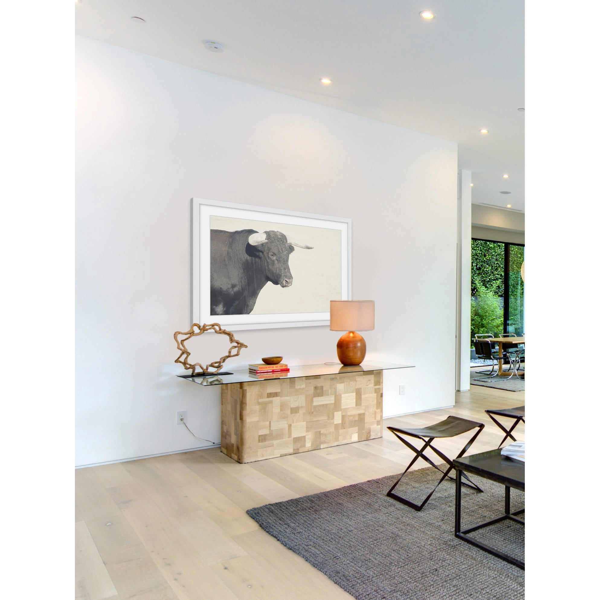 Marmont Hill "White Antlers" Framed Painting Print