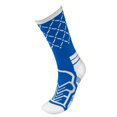 thumbnail image 2 of Brybelly SSOC-005M Basketball Compression Socks, Blue & White - Medium, 2 of 6