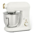thumbnail video image 2 of Beautiful 6 Qt Tilt-Head Stand Mixer with Dough Hook, Flat Beater, Balloon Whisk, Pastry Beater & Slicer/Shredder Set, White Icing by Drew Barrymore, 2 of 17