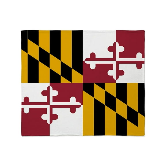 CafePress - Maryland State Flag Throw Blanket - Soft Fleece Throw Blanket, 50"x60" for All Ages