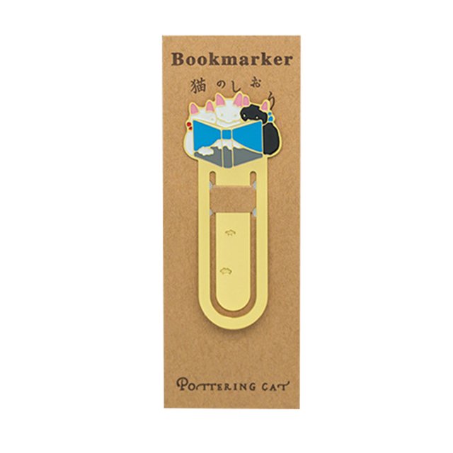 CAROOTU Cute Creatives Novelty Metal Bookmarks Paper Reading Book Page Marker