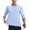 Light Blue, variant on Men's Mountain Bike Shirts Long Sleeve Loose-fit Cycling Jersey Zipper Pocket UPF 50+ Workout Athletic Running Black M