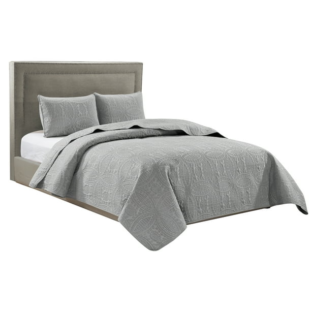 Get the best deals on queen quilts, bedspreads & doonas. bedspread coverlet 3 pcs set oversized 100 x 106 queen size charcoal color