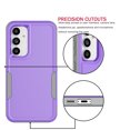thumbnail image 6 of Samsung Galaxy S23 FE Case with Tempered Glass Screen Protector, Tekcoo Heavy Duty Rugged Shockproof Full Body Protective 2-IN-1 Phone Case Cover for Galaxy S23 FE, Purple, 6 of 9