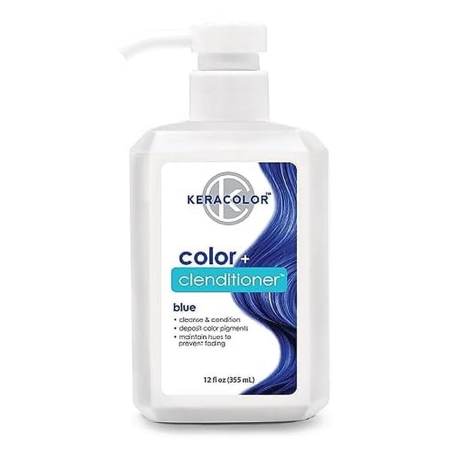 Colorante de Cabello Keracolor Clenditioner Azul Tinte Semi Permanente