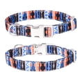 thumbnail image 2 of Collar para mascotas con estampado multicolor y letras grabadas antipérdida, estilo bohemio, accesorio para mascotas, 2 of 4