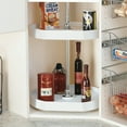 thumbnail image 3 of Rev-A-Shelf 7012-20-11-52 20 Inch D Shape Lazy Susan w/ 2 Shelves, White, 3 of 10