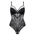 thumbnail image 1 of Sexy tentación de encaje transparente europeo y americano sujetador ajustado mono estilo francés sexy mono, 1 of 6