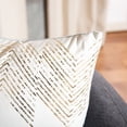 thumbnail image 4 of Safavieh Sarla Geometric Squares Pillow, 18" x 18", Seafoam/Gold, 4 of 5