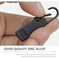 thumbnail image 2 of Zipper Pull Replacement Zinc Alloy Zipper Pull Replacement Zipper Slider Pull Metal Zipper Fixer Head For Clothes Suitcase Luggage Backpack (5pcs, Bla, 2 of 5