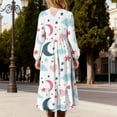 thumbnail image 6 of Girls Valentine's Day Dress Love Heart Long Sleeve Casual Holiday Dress A-Line Party Dresses with Pockets for 4-15 Years, 6 of 6
