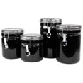 thumbnail image 1 of 4 Piece Canister Set with Stainless Steel Tops, 1 of 5