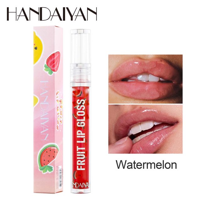 Fiudx Brillo Labial, Bálsamo Labial En Color Frutal, Aceite Labial Hidratante En Ph Neutro, Color Duradero y No Pegajoso, Ideal para Fiestas, para Niñas, Apto para Piel Sensible, Tamaño Portátil de 3