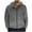 Gray, variant on Dovford Plush Fleece Sherpa Jackets for Mens Fluffy Fuzzy Warm Hooded Coat Long Sleeve Zipper Fashion Fall Winter Tops
